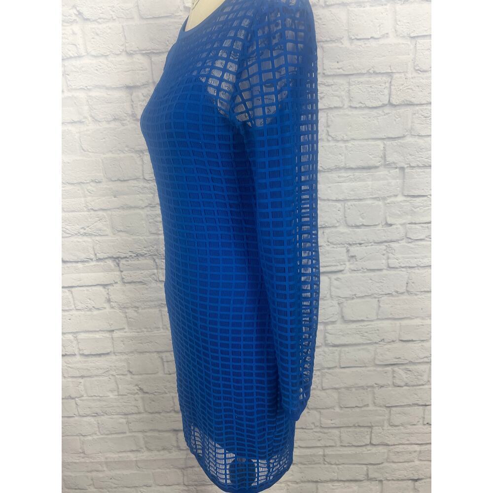 K. Jordan Blue Fitted Cocktail Dress - Size Small - Picture 10 of 11